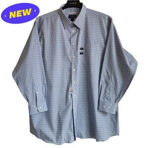 19 34/35 Traveler Shirt Blue Check Yellow White Jos A Bank New Mens Size Point